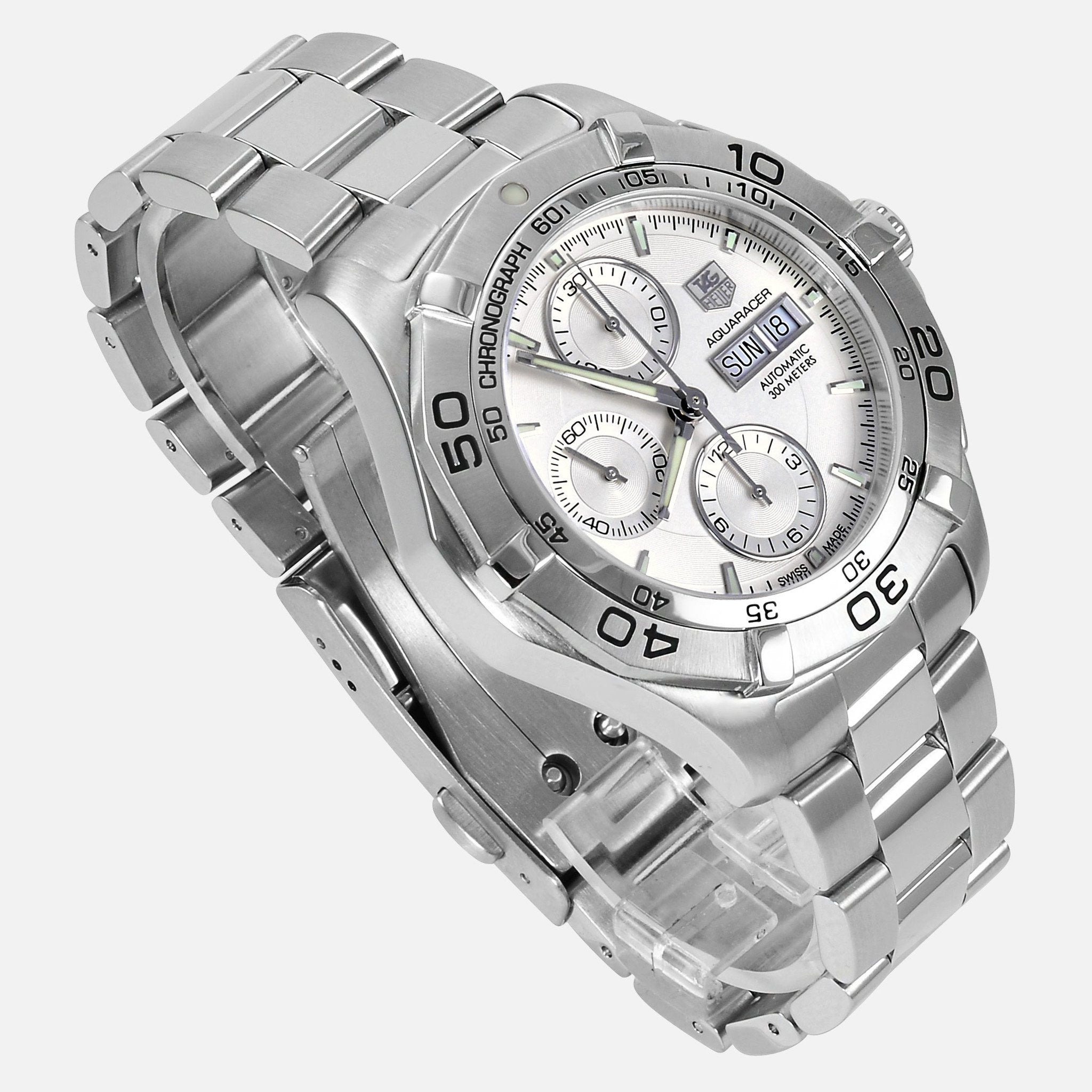 Tag Heuer Aquaracer Automatic Chronograph Day Date Mens CAF2011 Alex A