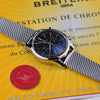 Breitling Transocean Chronograph Black Dial Mesh Bracelet Mens Watch AB0152
