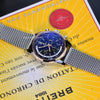 Breitling Transocean Unitime 46mm Men's Watch 18K Gold/SS Black Dial UB0510