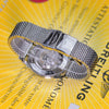 Breitling Transocean Chronograph Black Dial Mesh Bracelet Mens Watch AB0152