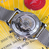 Breitling Transocean Chronograph Black Dial Mesh Bracelet Mens Watch AB0152