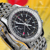 Breitling Navitimer World GMT 2nd Time Zone A23322 Mens Luxury Watch