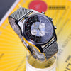 Breitling Transocean Unitime 46mm Men's Watch Stainless Steel Black Dial AB0510